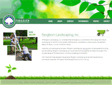 Tablet Screenshot of pangbornlandscaping.com
